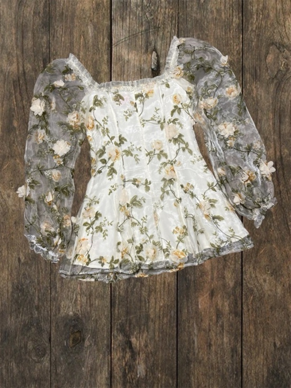 Sugar Thrillz 3D Floral Mini Dolls Kill Dress
